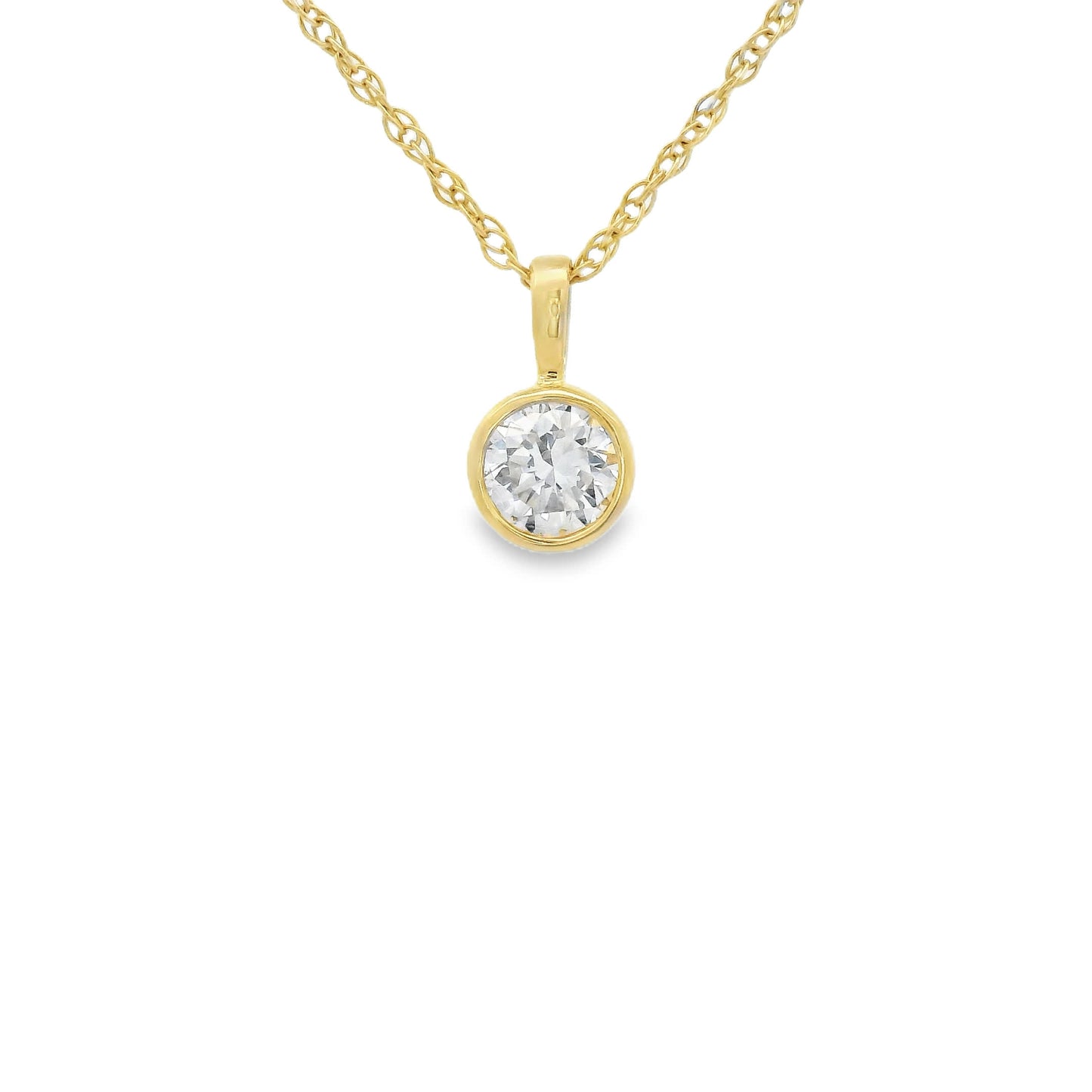 0.33 Carat 14K Gold Round