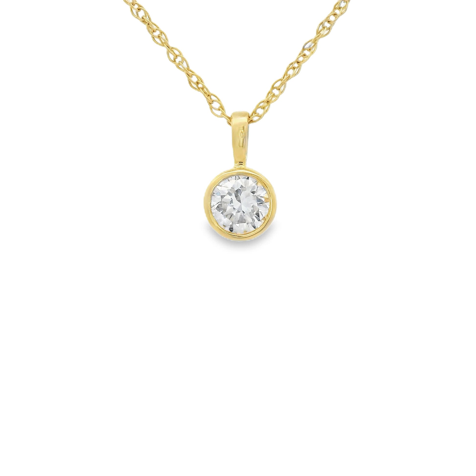 0.33 Carat 14K Gold Round