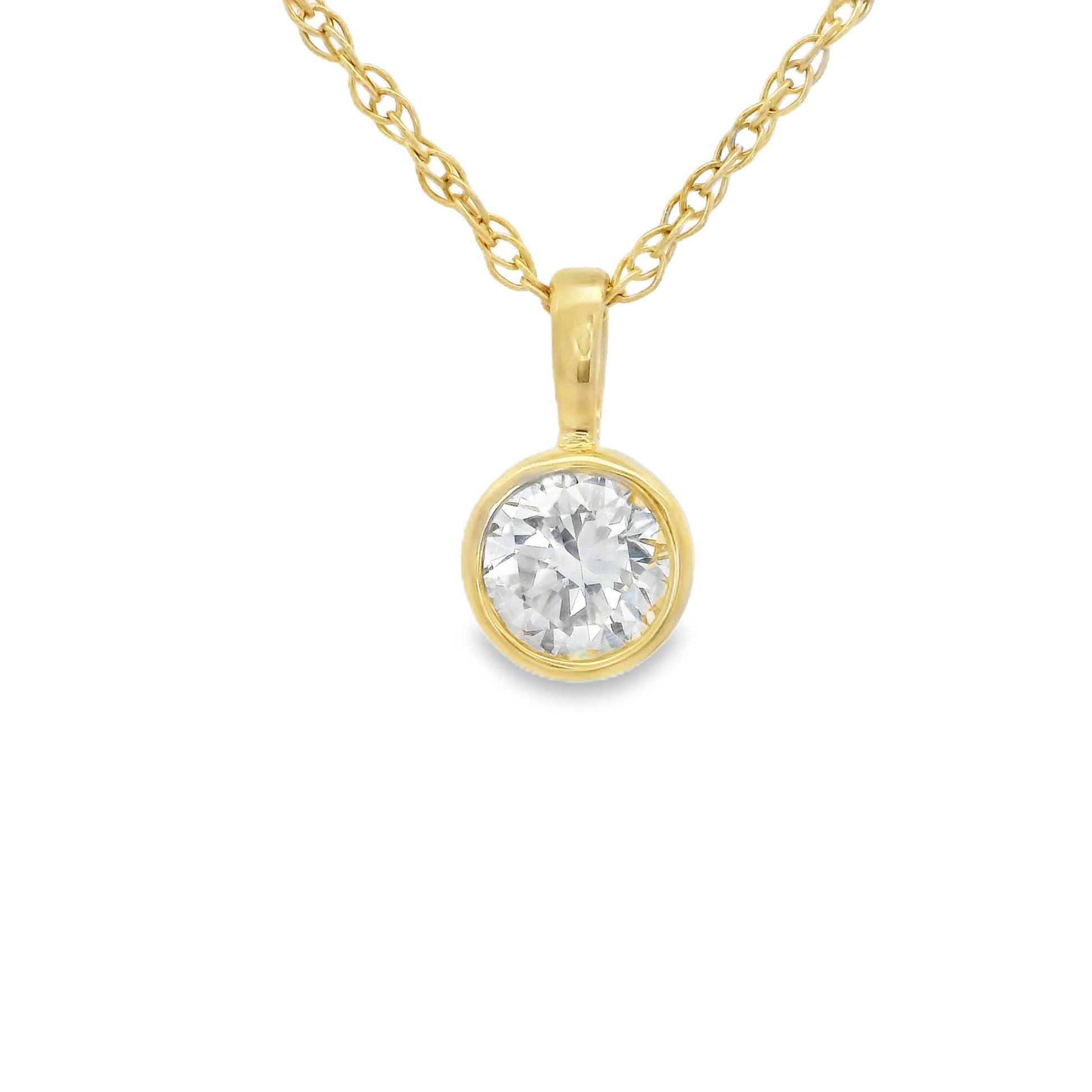 0.33 Carat 14K Gold Round
