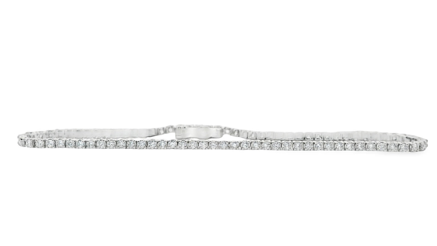 1.00ct 14K Gold Diamond Tennis Bracelet