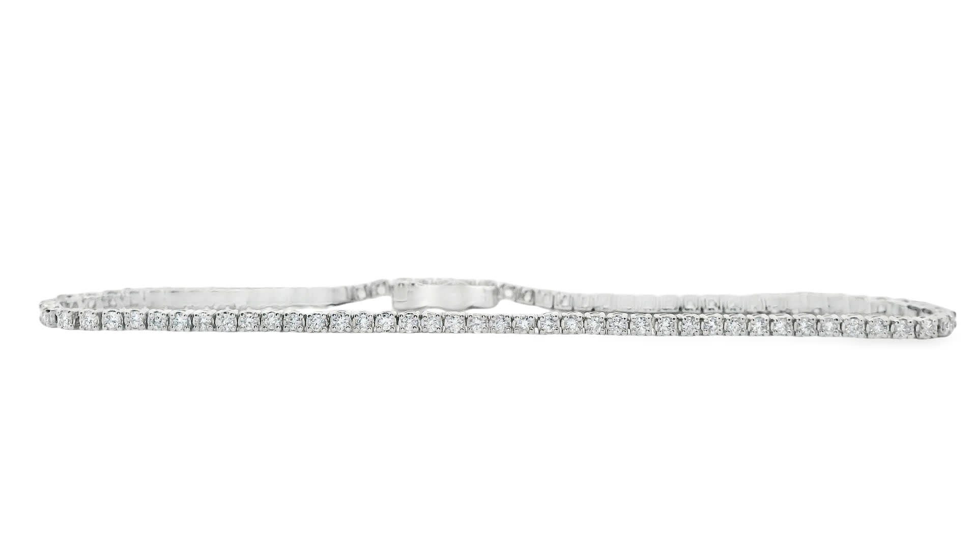 1.00ct 14K Gold Diamond Tennis Bracelet