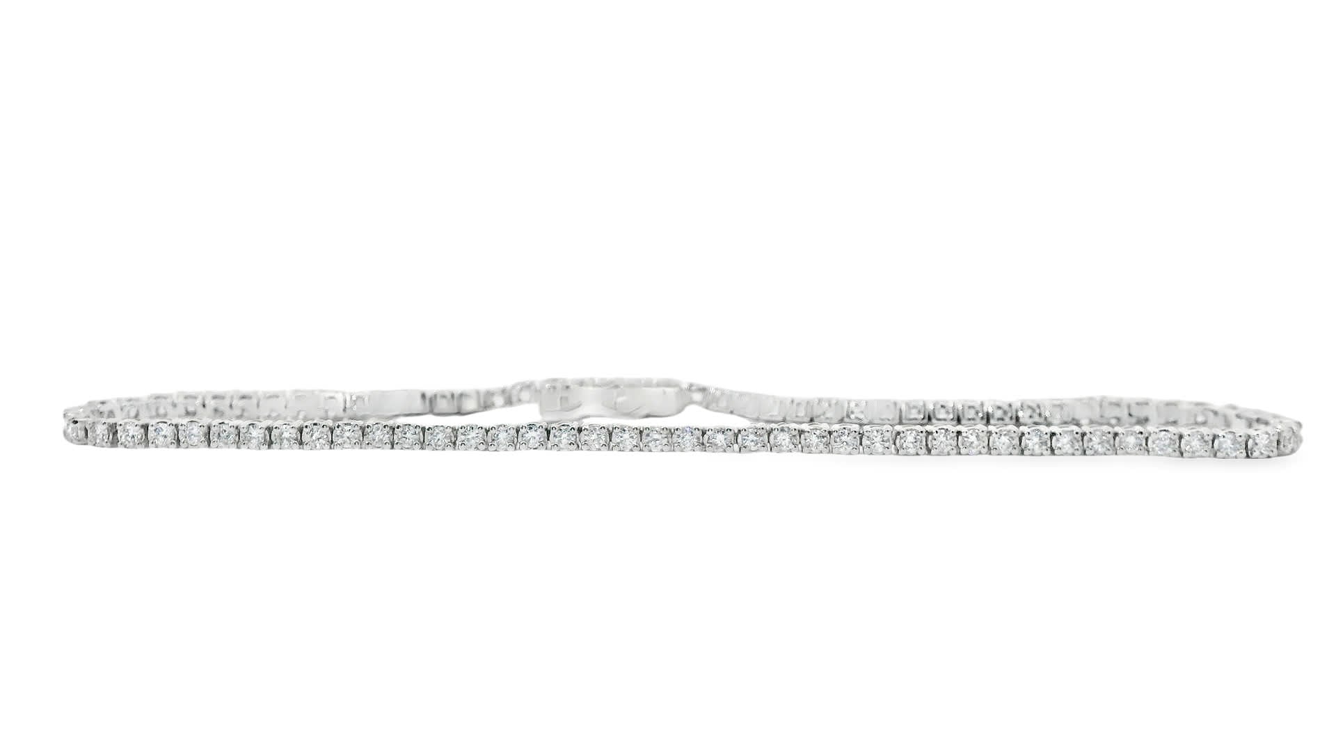 1.00ct 14K Gold Diamond Tennis Bracelet