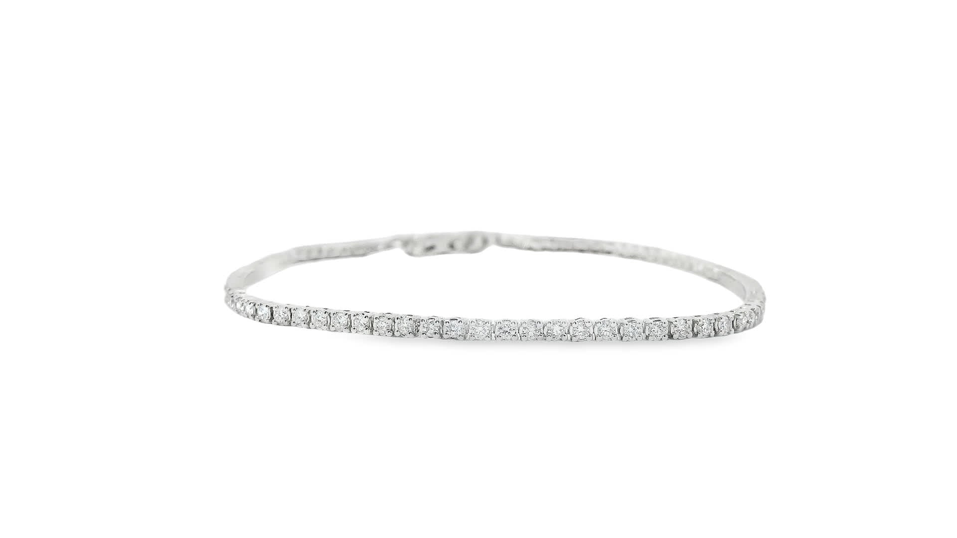1.00ct 14K Gold Diamond Tennis Bracelet