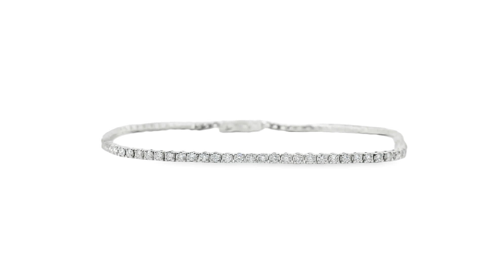 1.00ct 14K Gold Diamond Tennis Bracelet