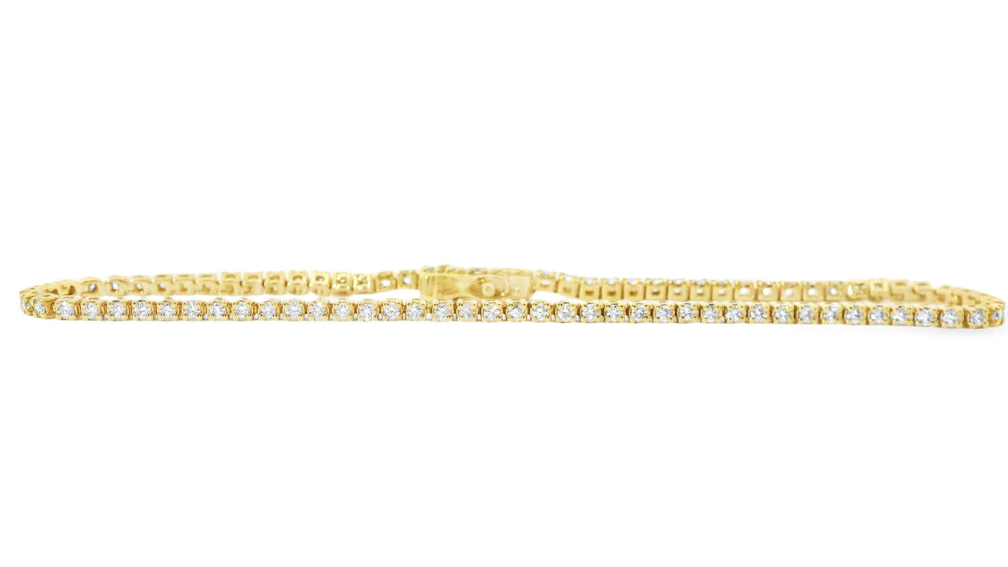 1.00ct 14K Gold Diamond Tennis Bracelet