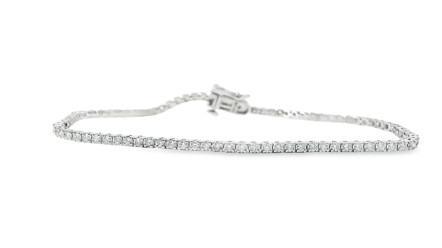 1.00ct 14K Gold Diamond Tennis Bracelet