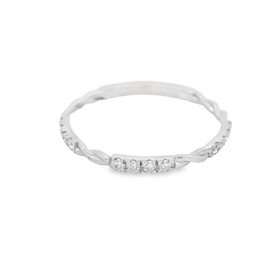 0.15ct Lab-Grown Diamond Wedding Band in 14K Gold