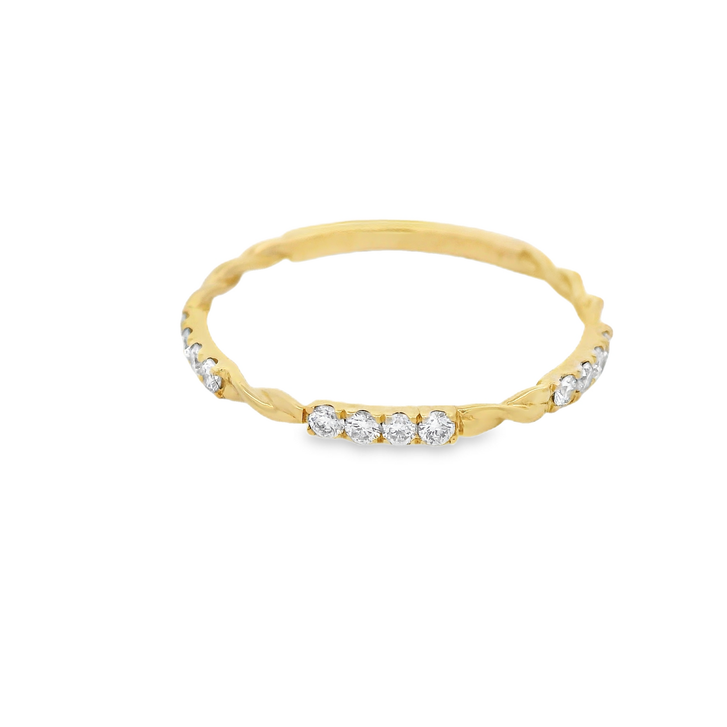 0.15ct Lab-Grown Diamond Wedding Band in 14K Gold
