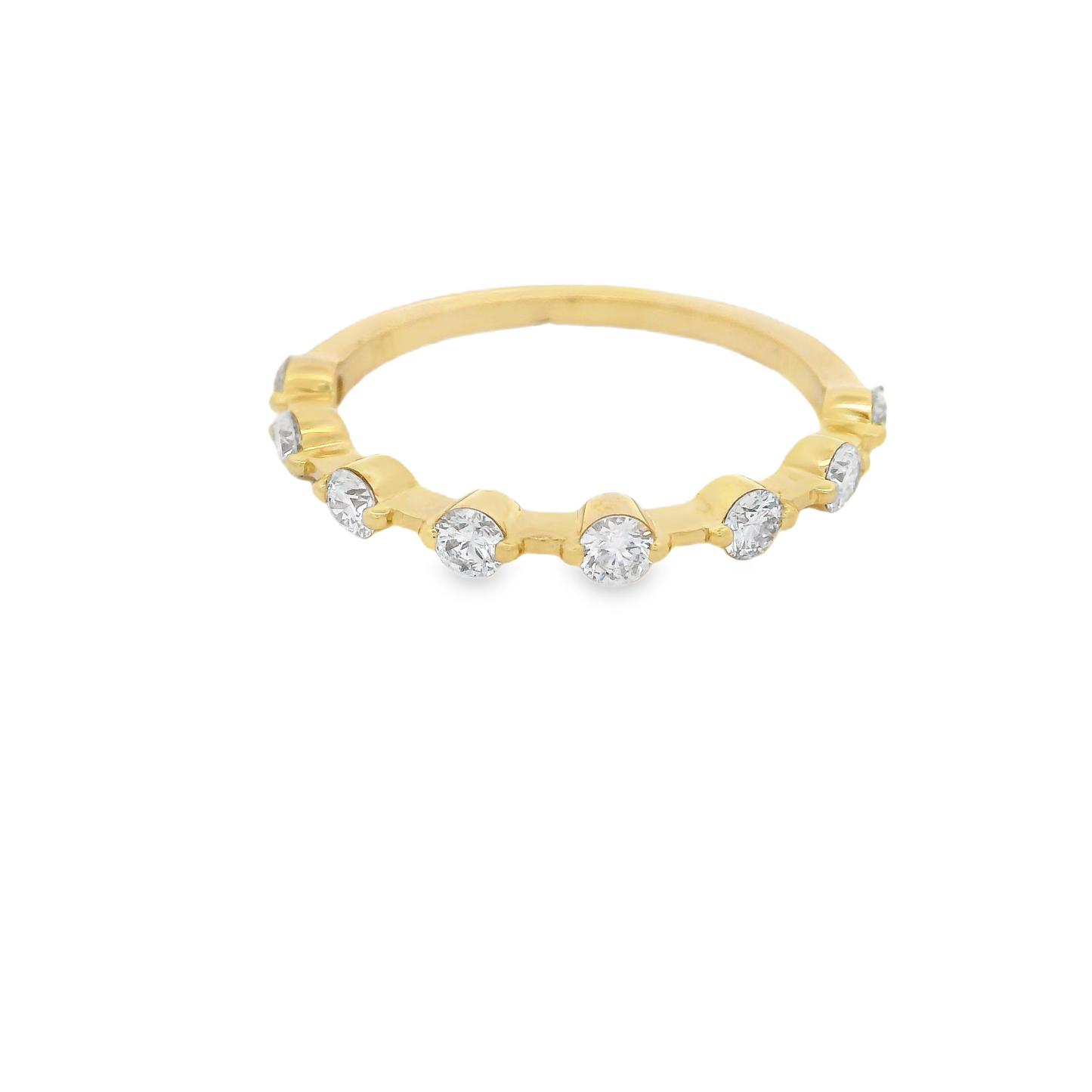0.50ct Lab-Grown Polished Round-Cut Diamond Wedding Band in 14K Gold