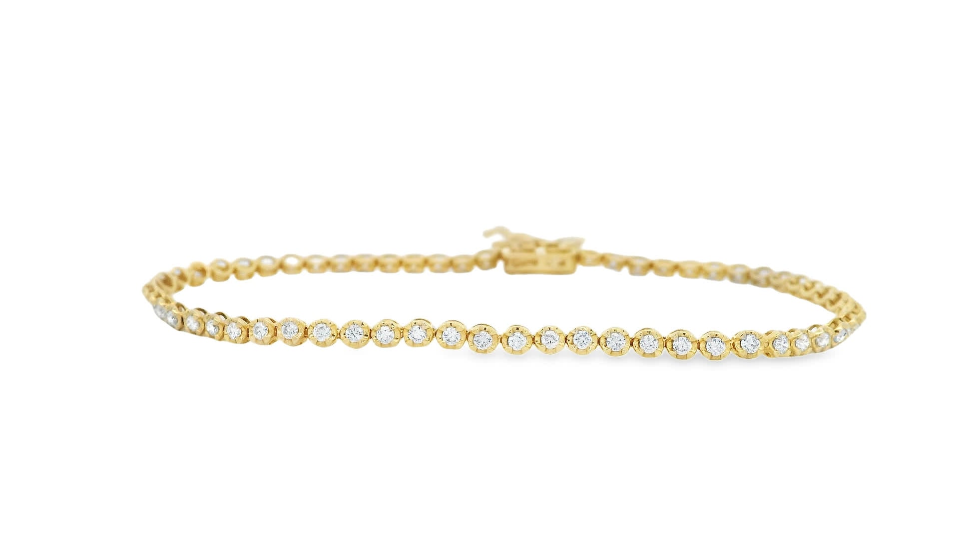 Tennis Bracelet In 14K Gold Diamond (1.00 Carat)