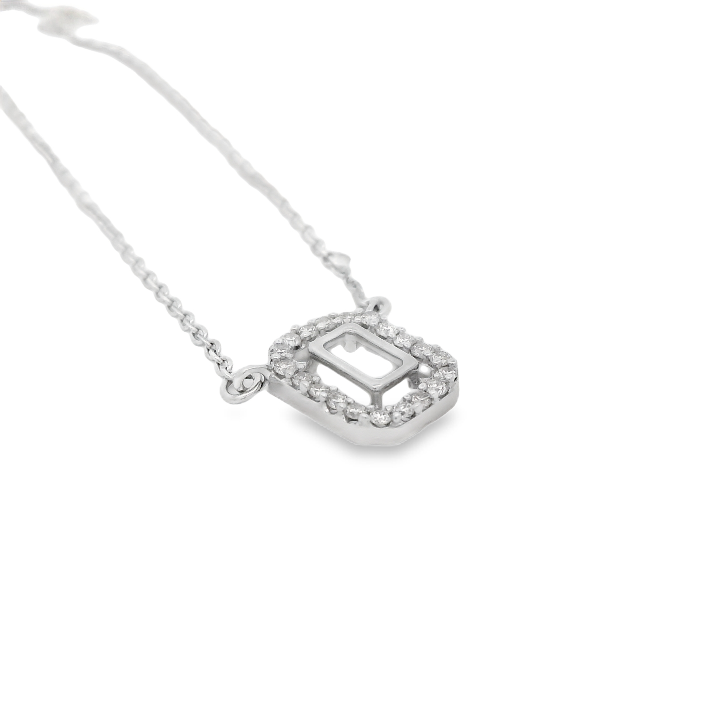 0.15ct Diamond Pendant in 14K White Gold