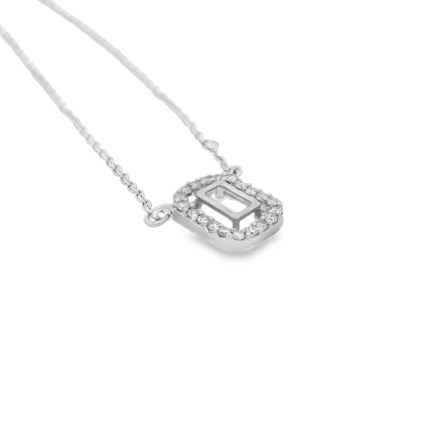 0.15ct Diamond Pendant in 14K White Gold