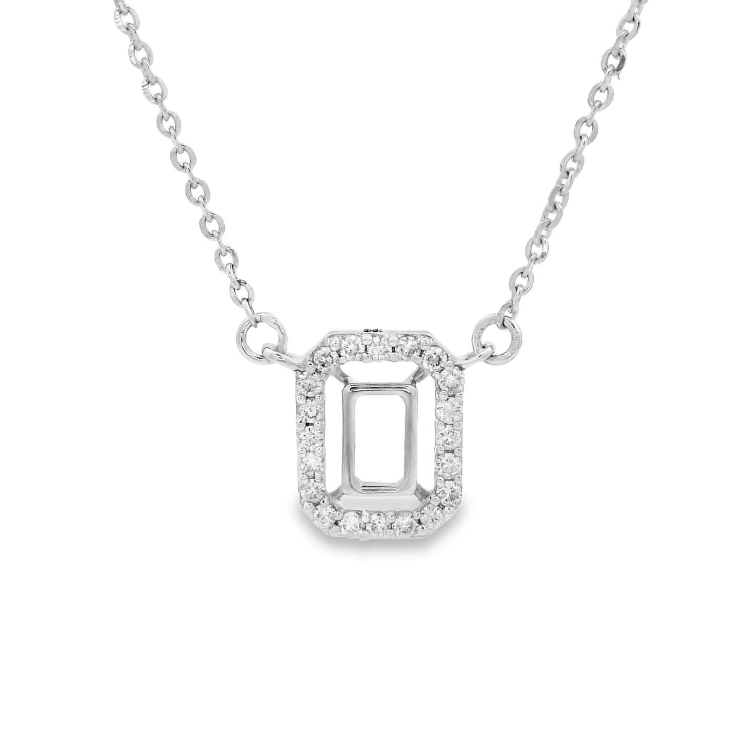 0.15ct Diamond Pendant in 14K White Gold