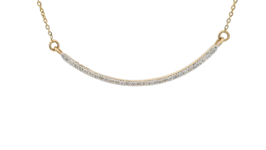 0.22ct Diamond Pendant in 14K Gold