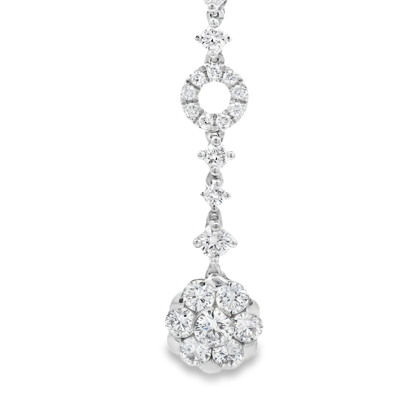 1.33ct Diamond Pendant in 14K White Gold