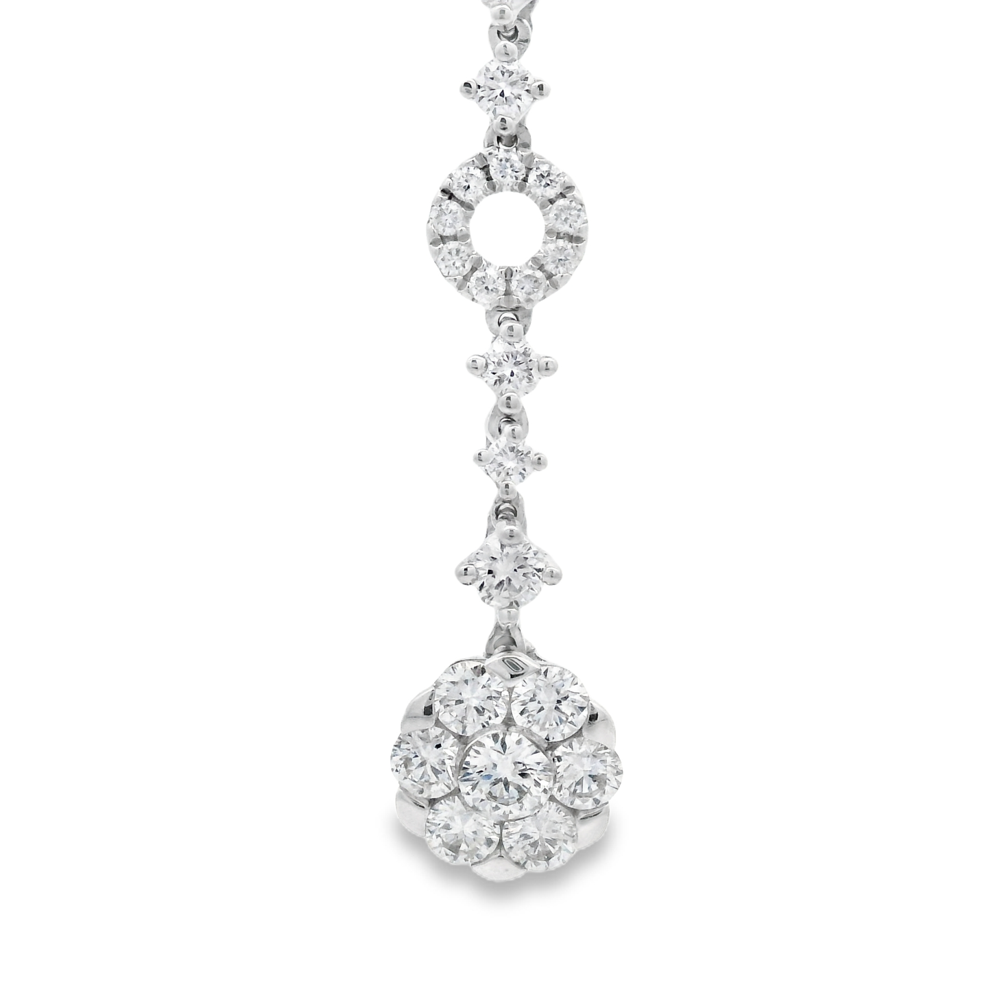 1.33ct Diamond Pendant in 14K White Gold
