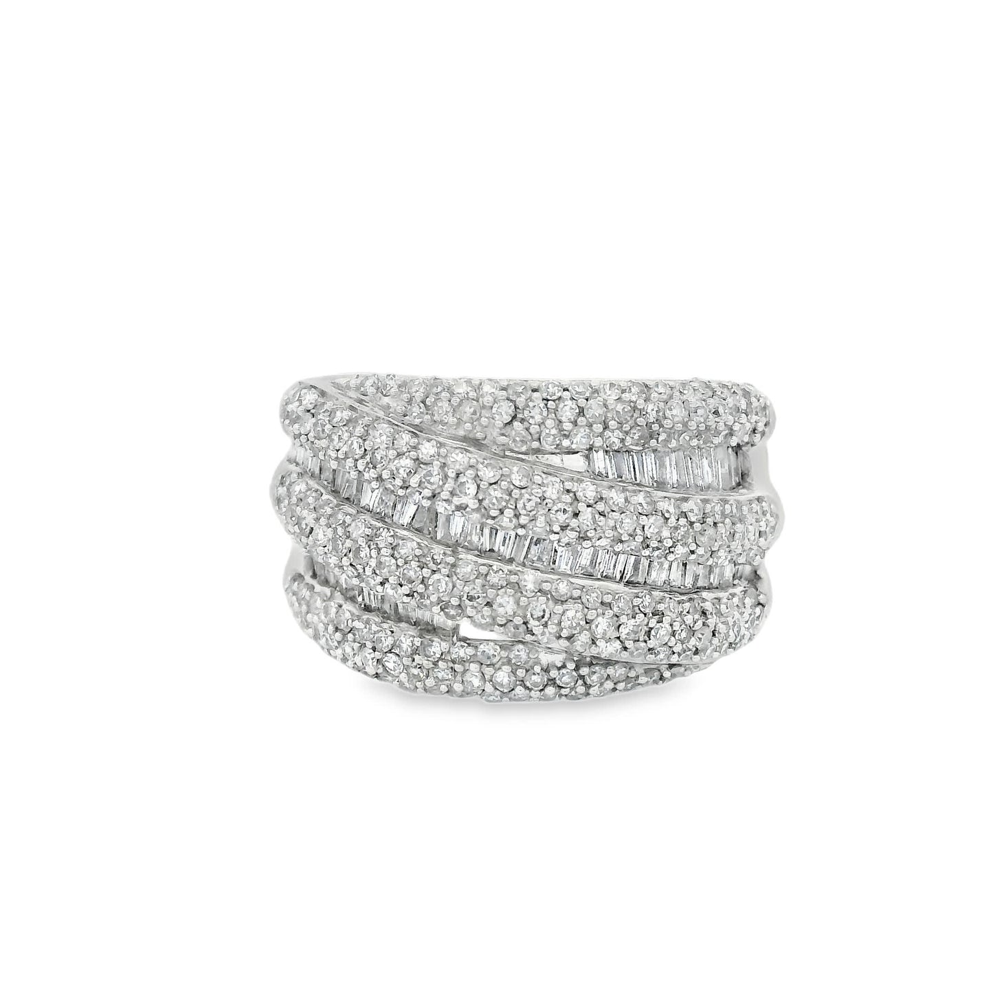 14K Natural Diamond-Encrusted Ring (1.45 Carat)