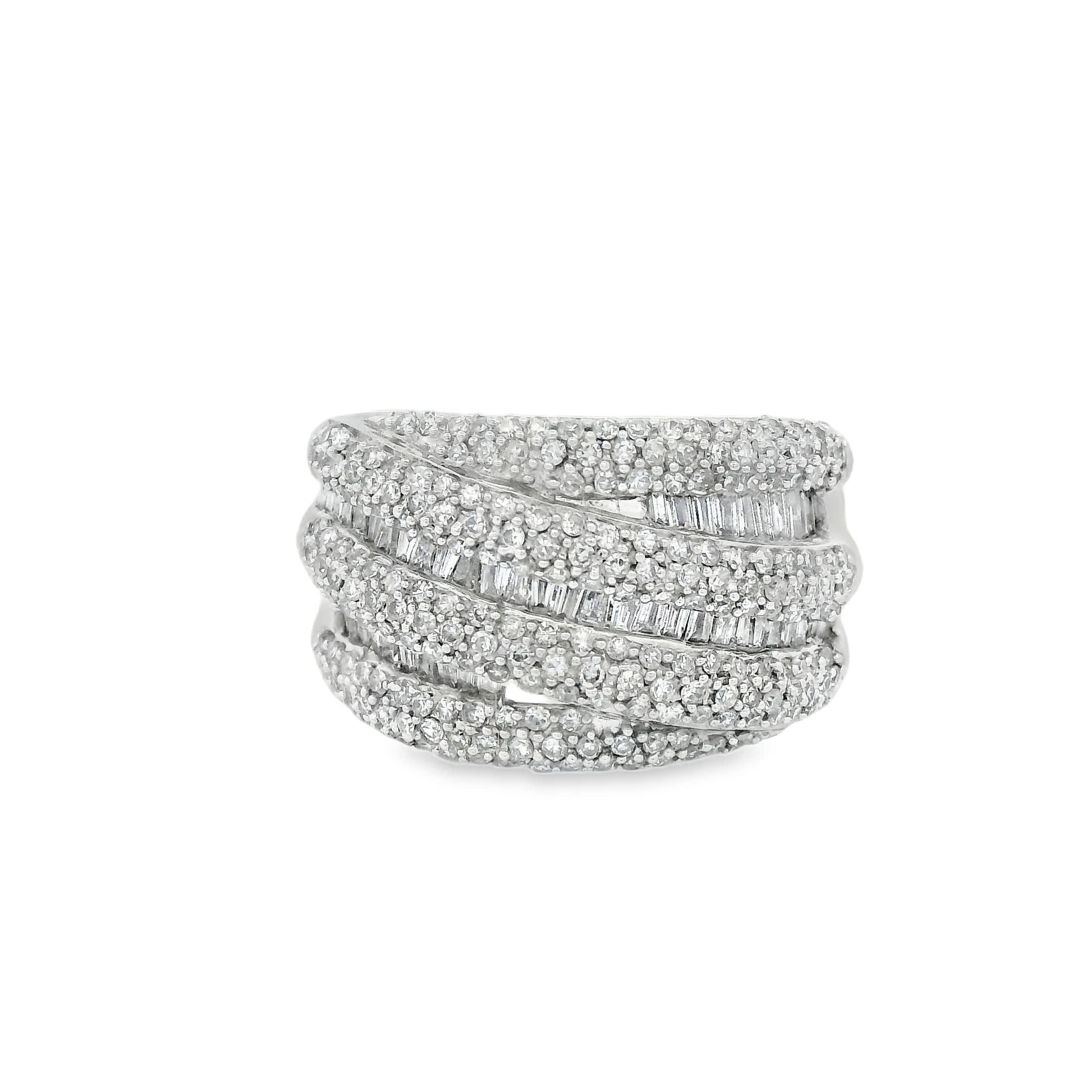 14K Natural Diamond-Encrusted Ring (1.45 Carat)
