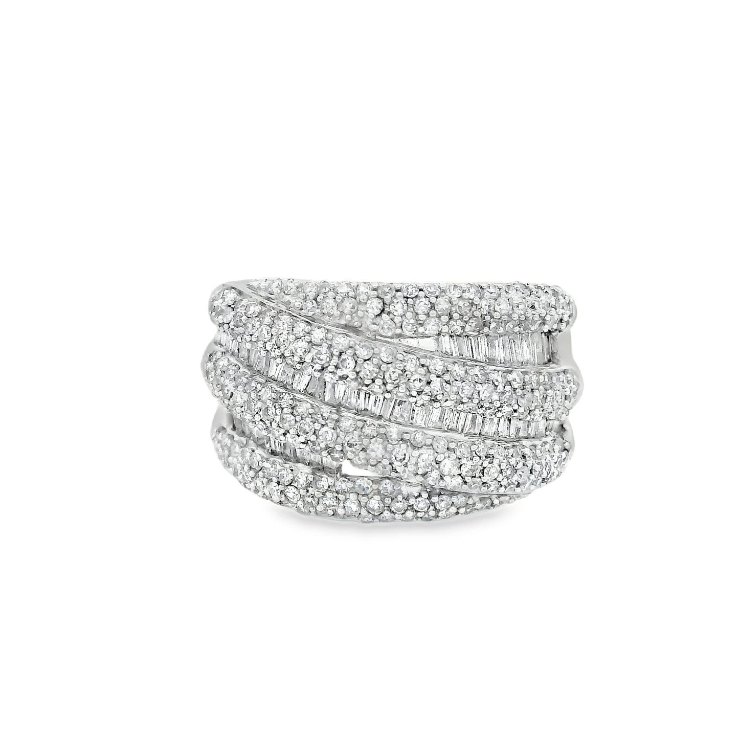 14K Natural Diamond-Encrusted Ring (1.45 Carat)