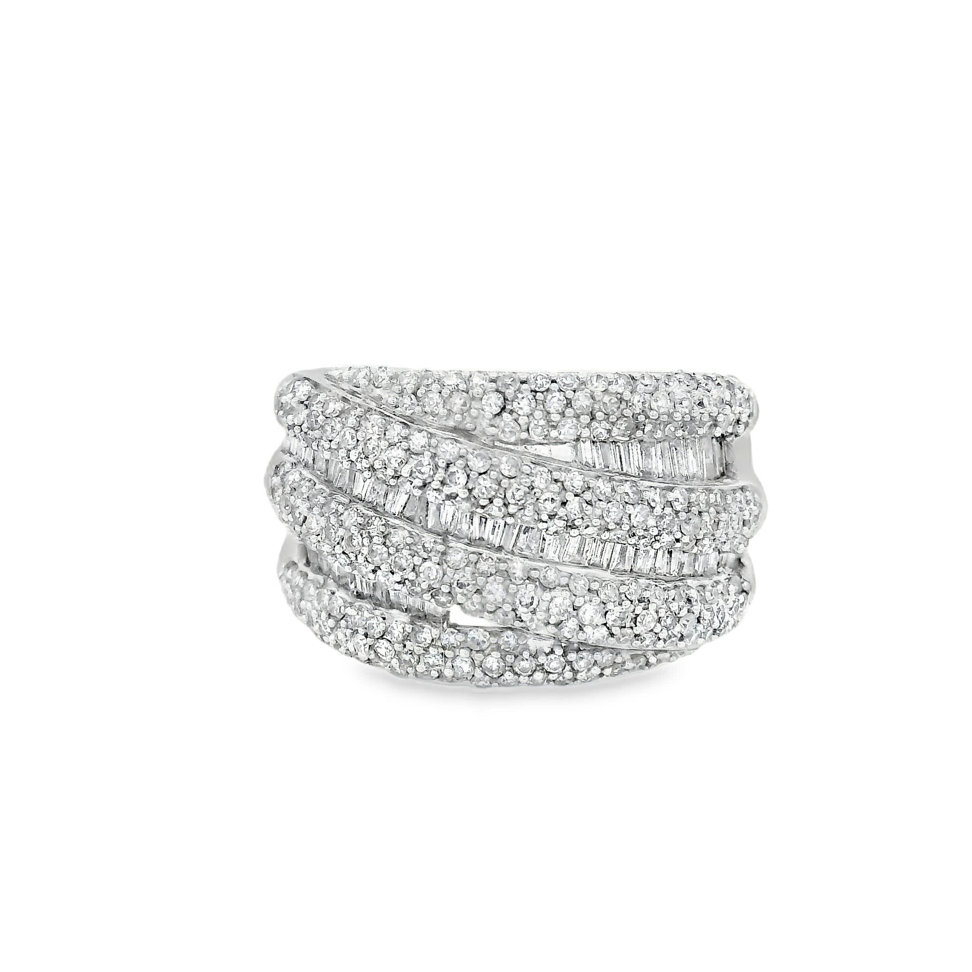 14K Natural Diamond-Encrusted Ring (1.45 Carat)