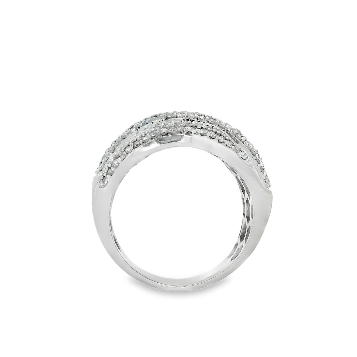 14K Natural Diamond-Encrusted Ring (1.45 Carat)