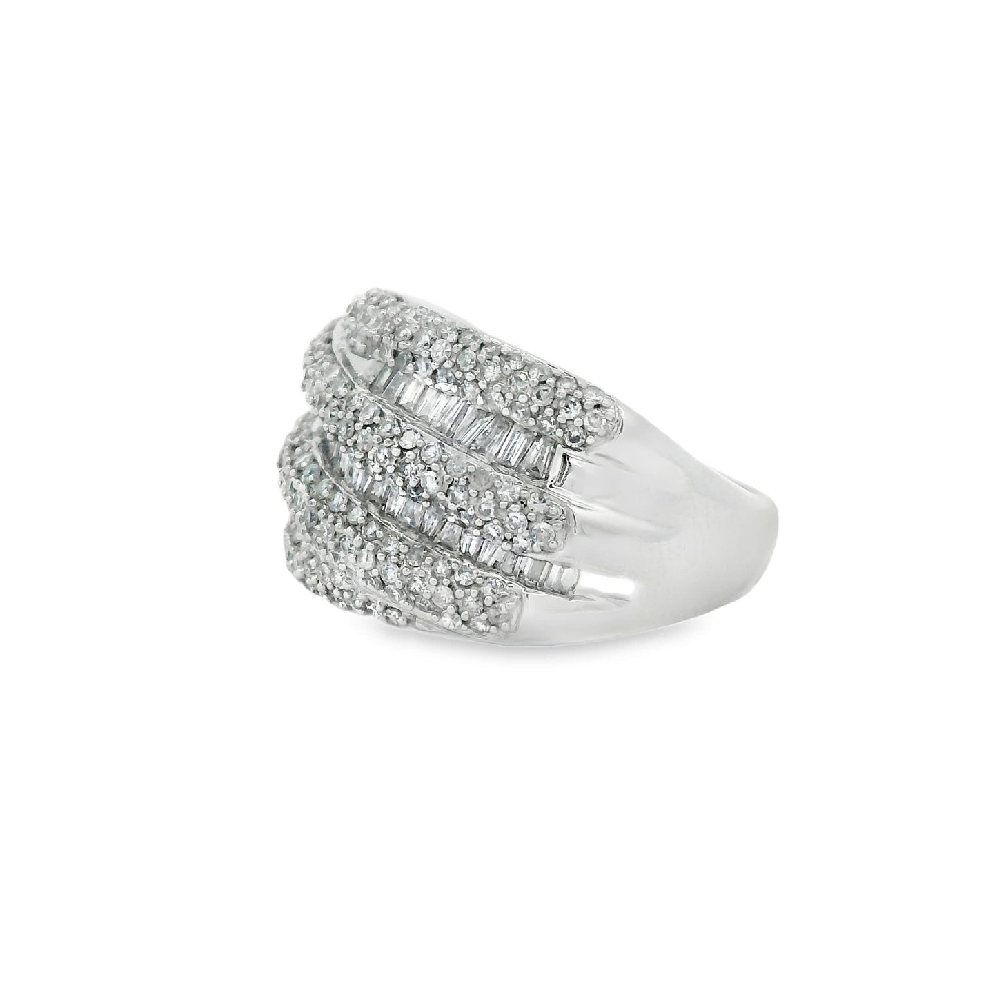 14K Natural Diamond-Encrusted Ring (1.45 Carat)