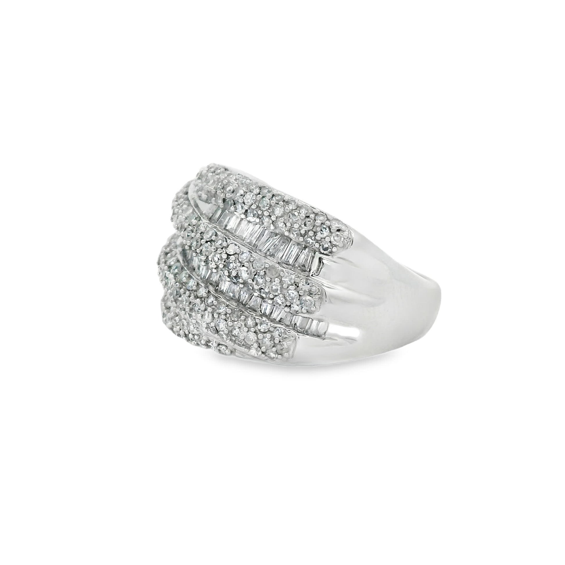 14K Natural Diamond-Encrusted Ring (1.45 Carat)