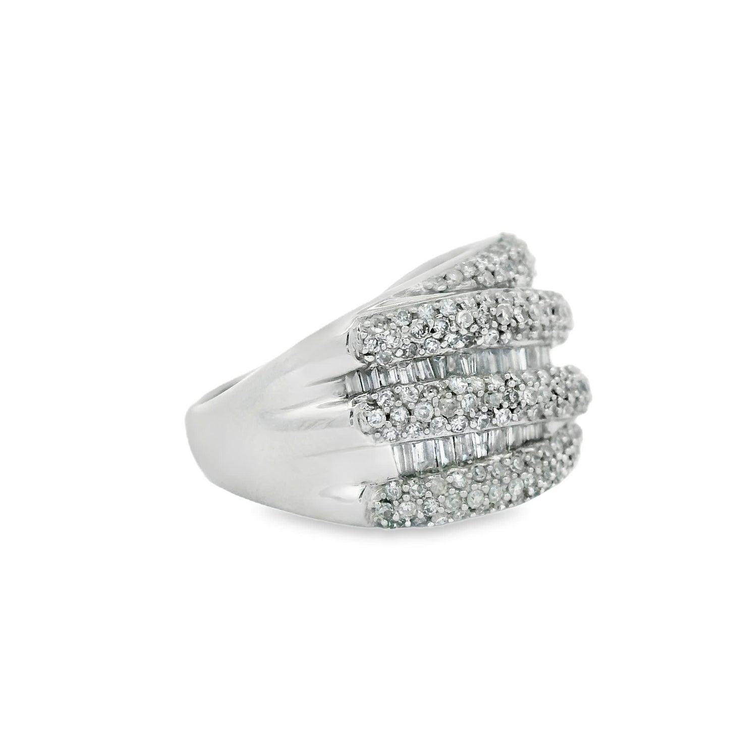 14K Natural Diamond-Encrusted Ring (1.45 Carat)