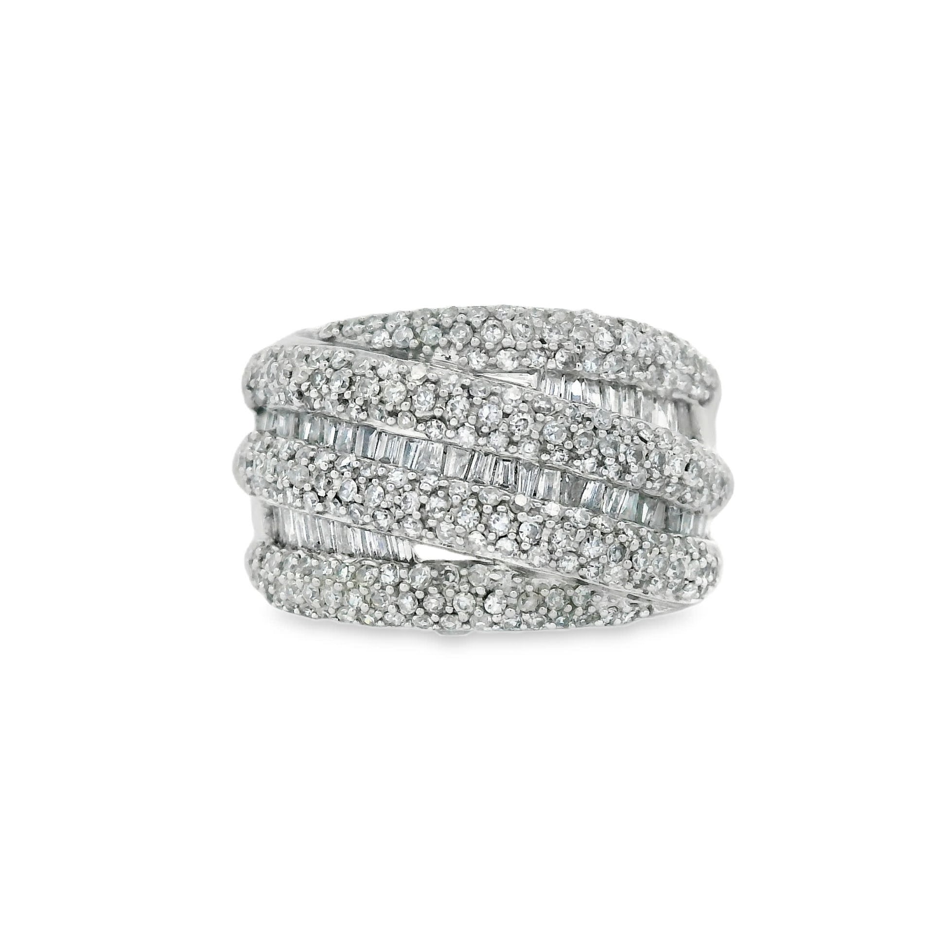 14K Natural Diamond-Encrusted Ring (1.45 Carat)