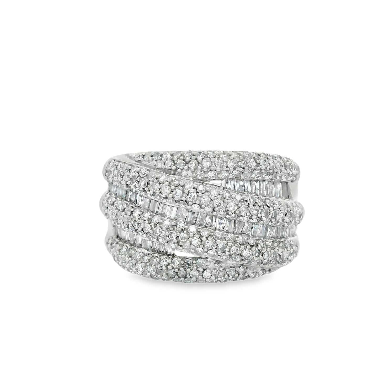 14K Natural Diamond-Encrusted Ring (1.45 Carat)