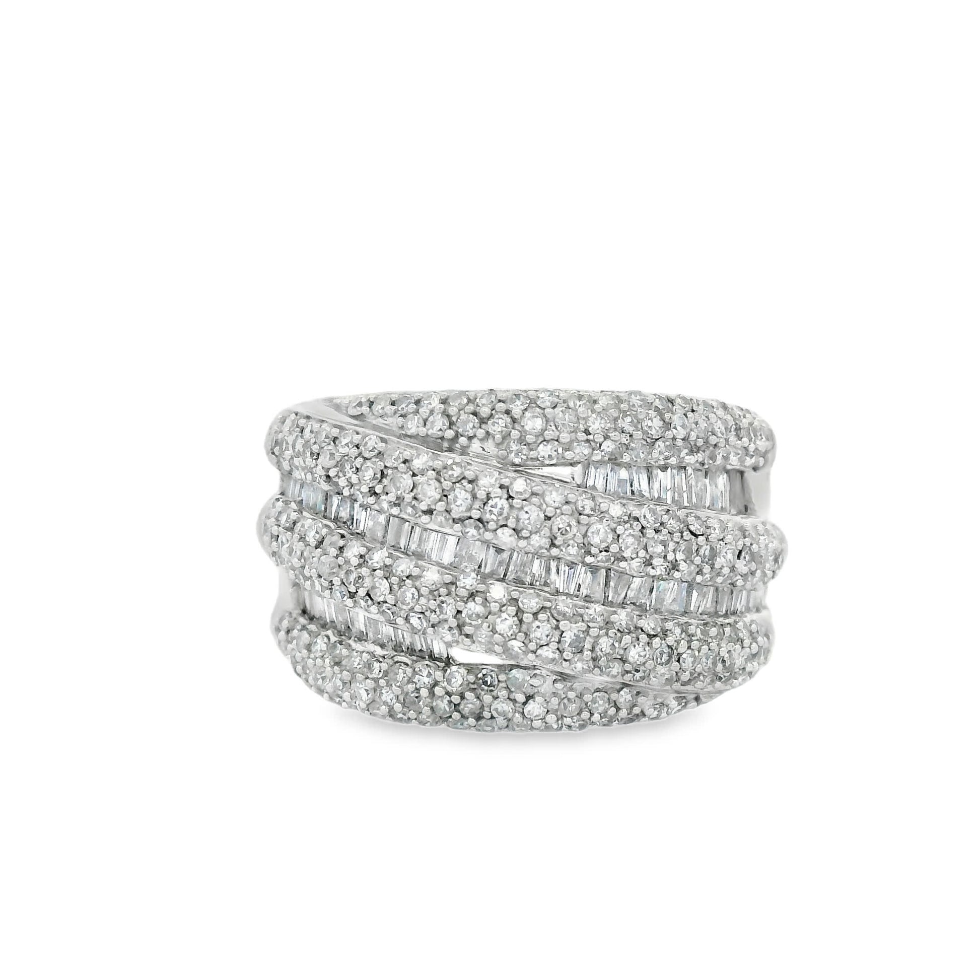 14K Natural Diamond-Encrusted Ring (1.45 Carat)