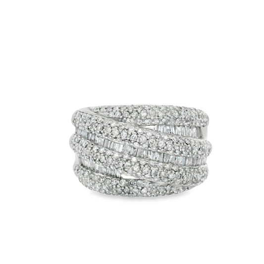 14K Natural Diamond-Encrusted Ring (1.45 Carat)