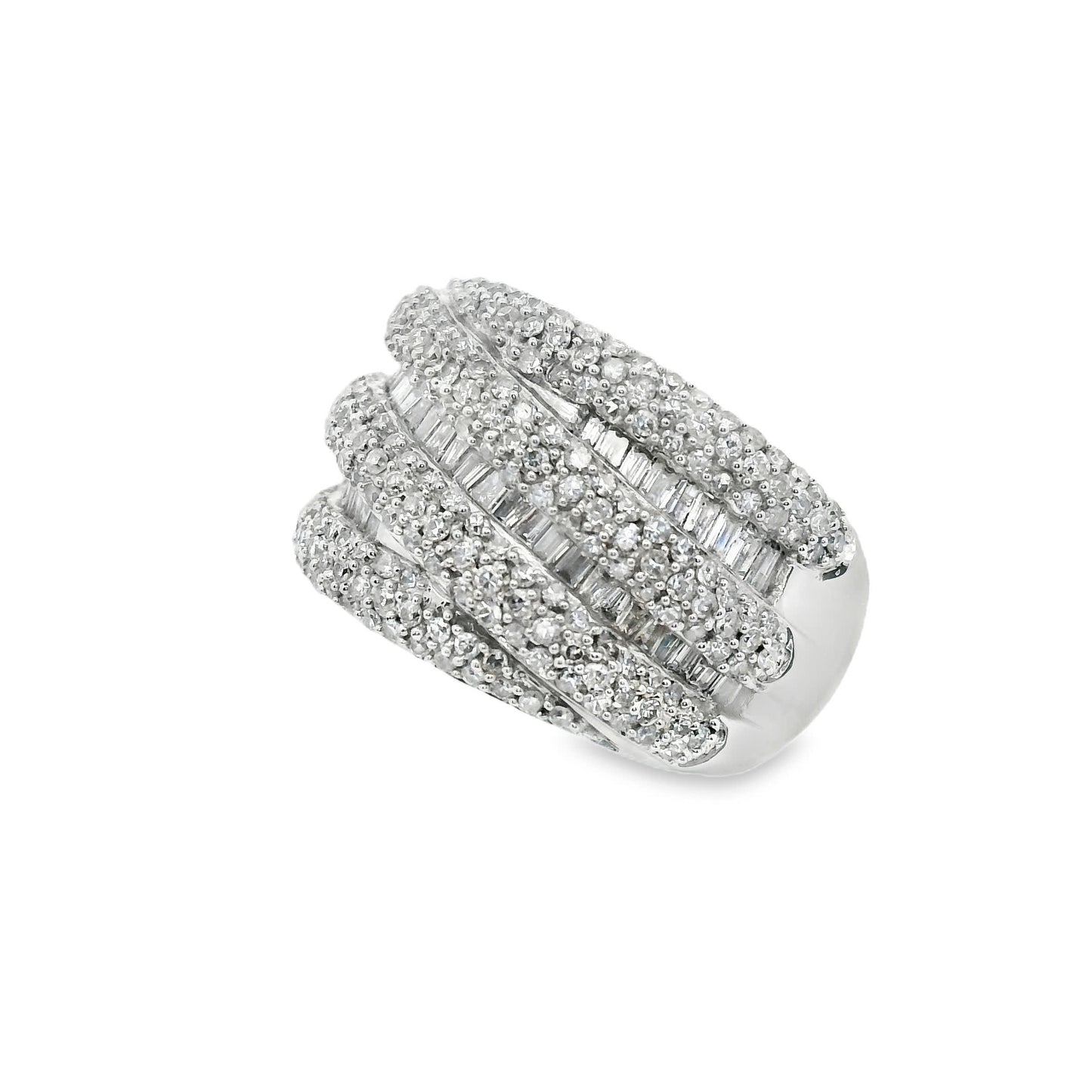 14K Natural Diamond-Encrusted Ring (1.45 Carat)
