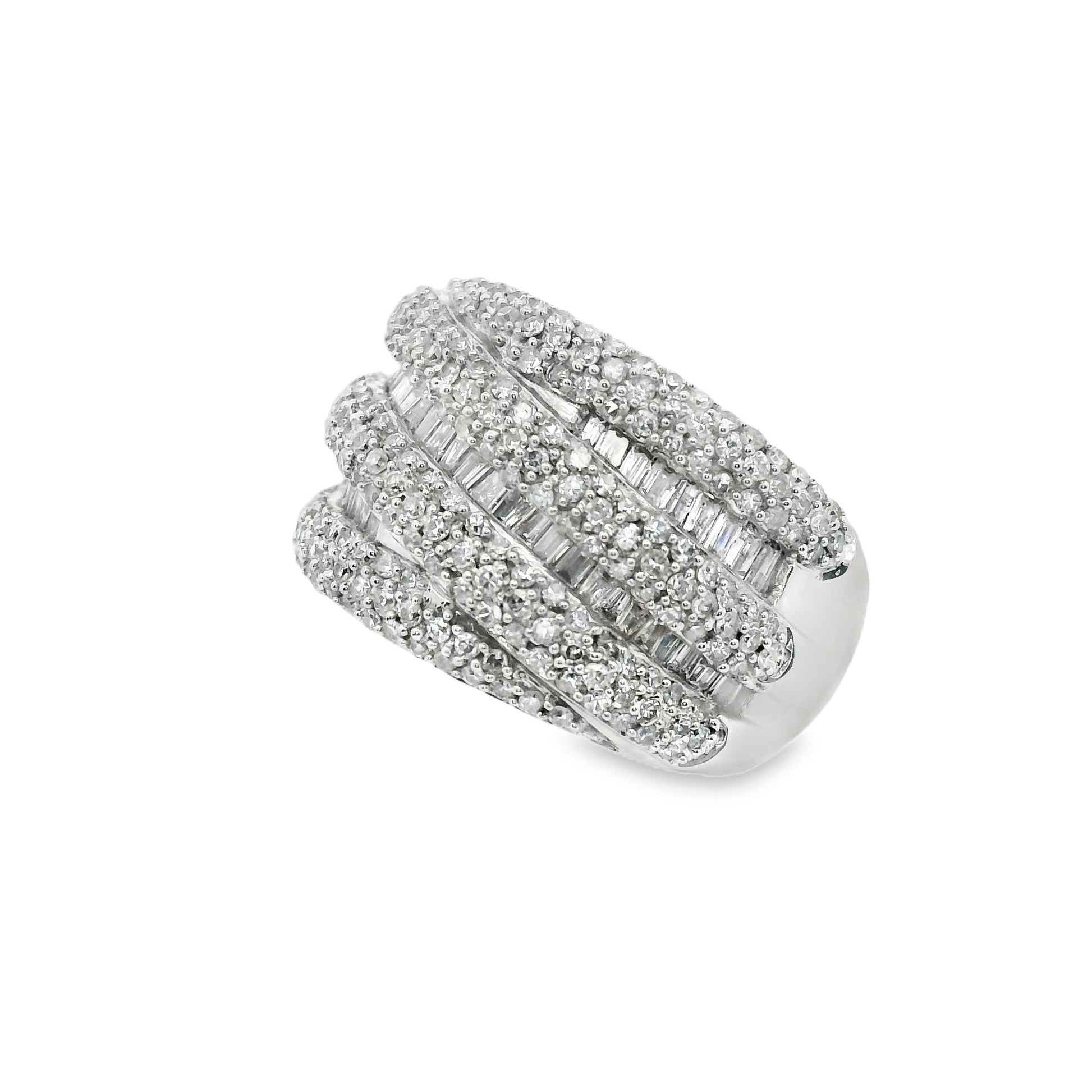 14K Natural Diamond-Encrusted Ring (1.45 Carat)