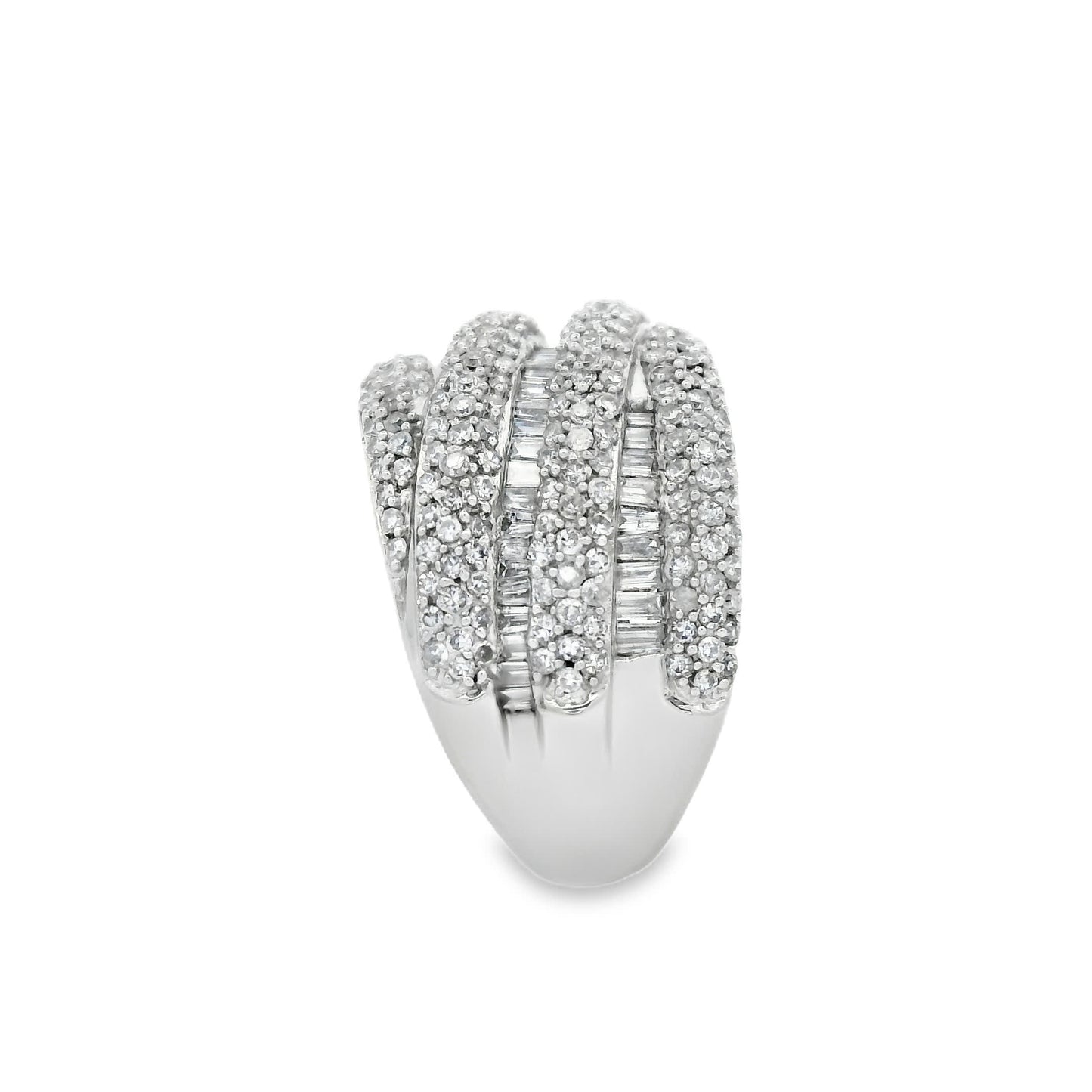 14K Natural Diamond-Encrusted Ring (1.45 Carat)