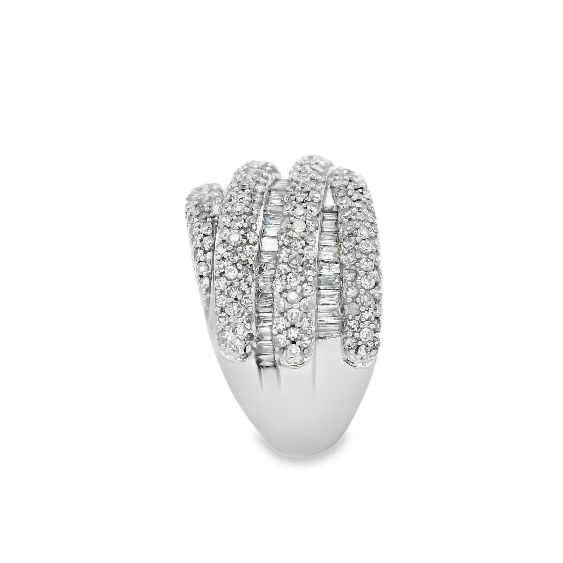 14K Natural Diamond-Encrusted Ring (1.45 Carat)