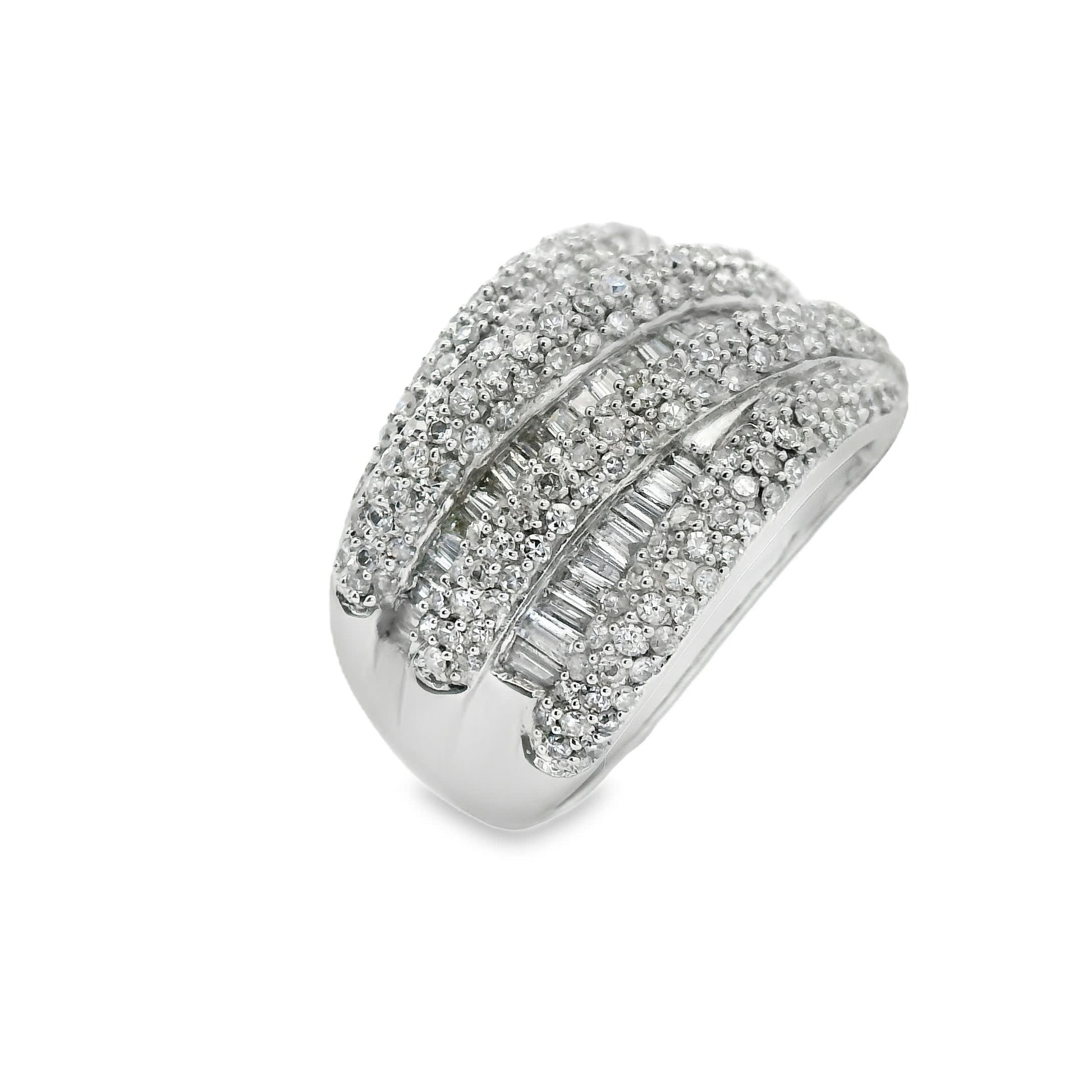 14K Natural Diamond-Encrusted Ring (1.45 Carat)
