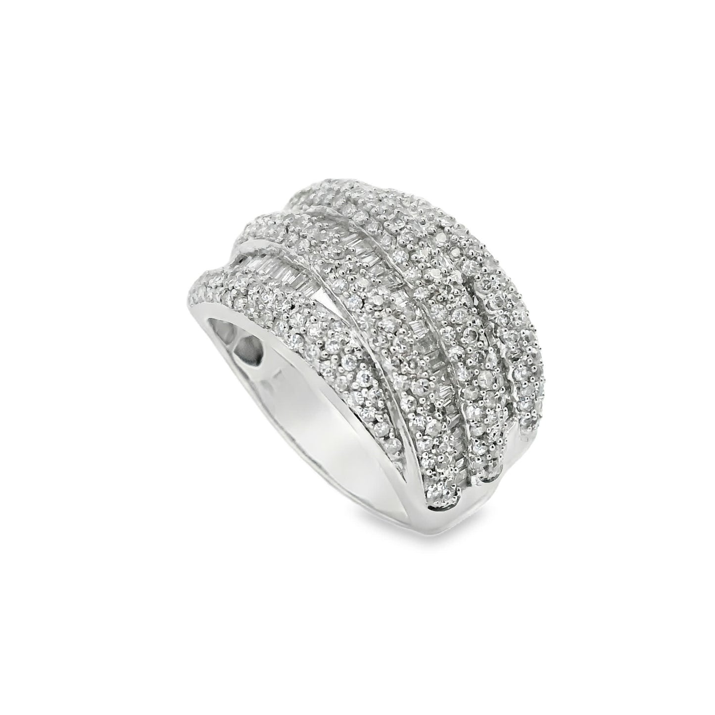 14K Natural Diamond-Encrusted Ring (1.45 Carat)