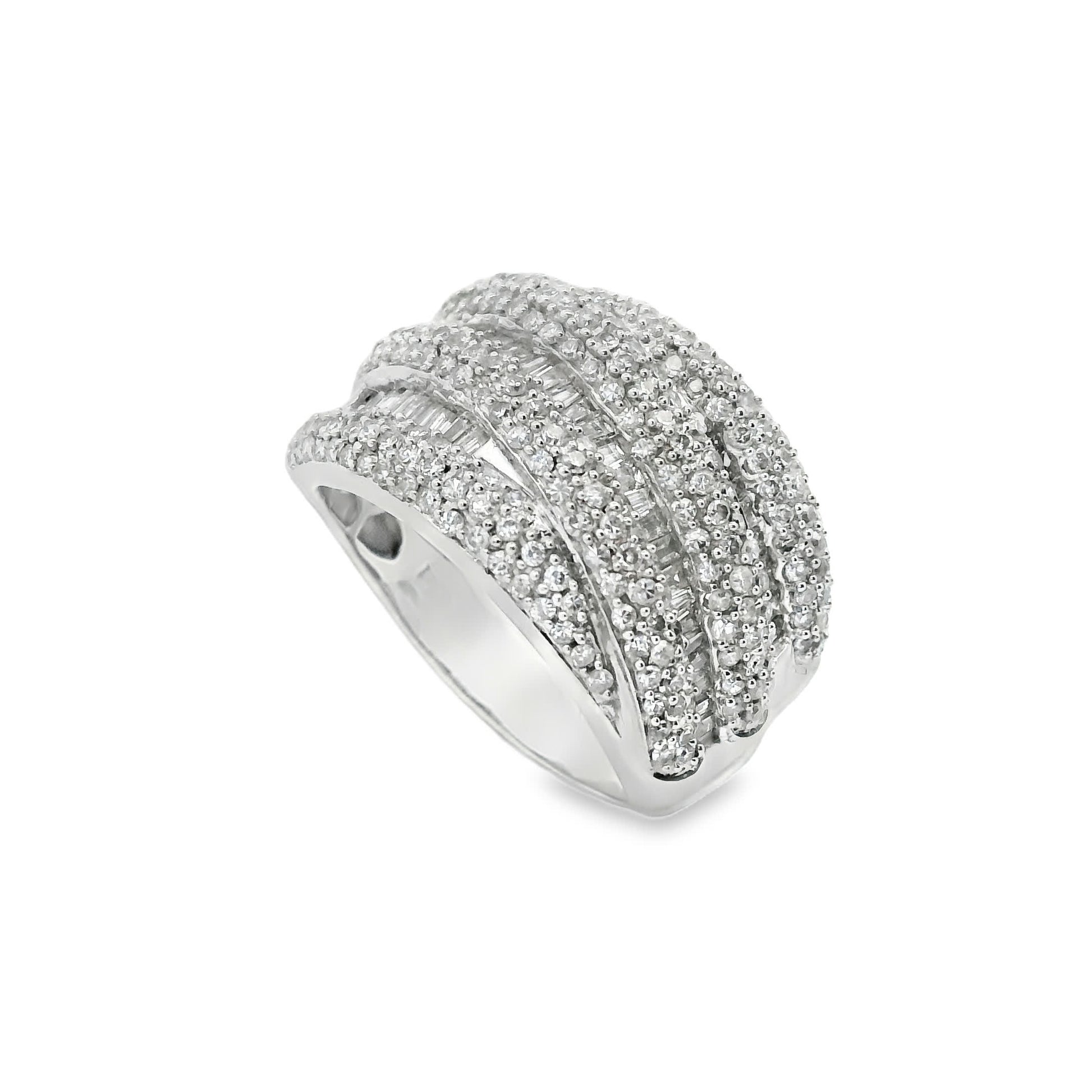 14K Natural Diamond-Encrusted Ring (1.45 Carat)