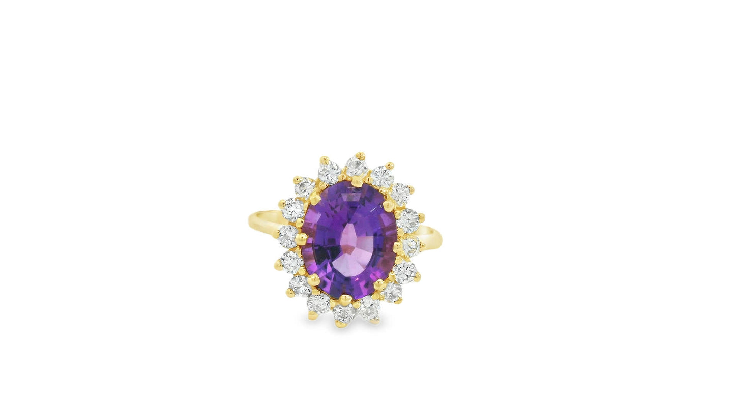 14K Yellow Gold Diamond Ring (5.36 Carat)