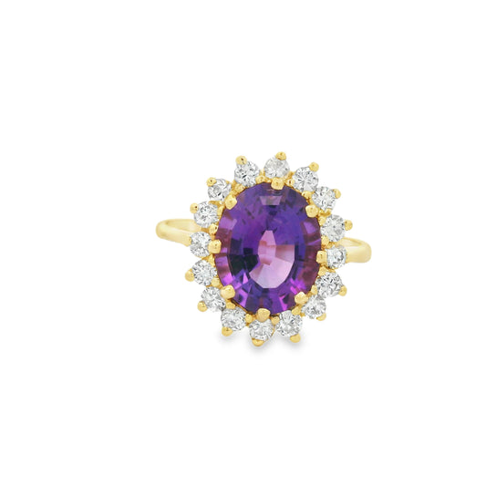 14K Yellow Gold Diamond Ring (5.36 Carat)