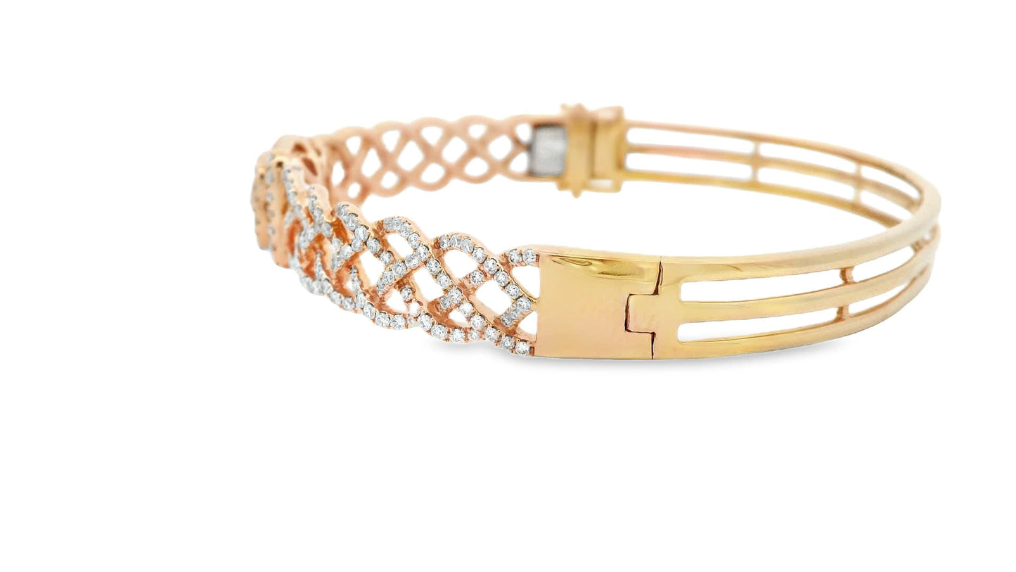 Elegant Gold Diamond Bracelet