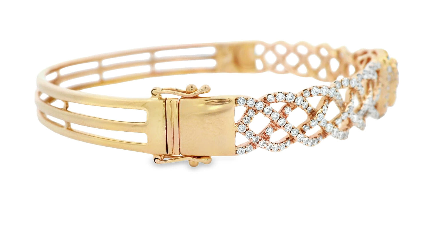 Elegant Gold Diamond Bracelet