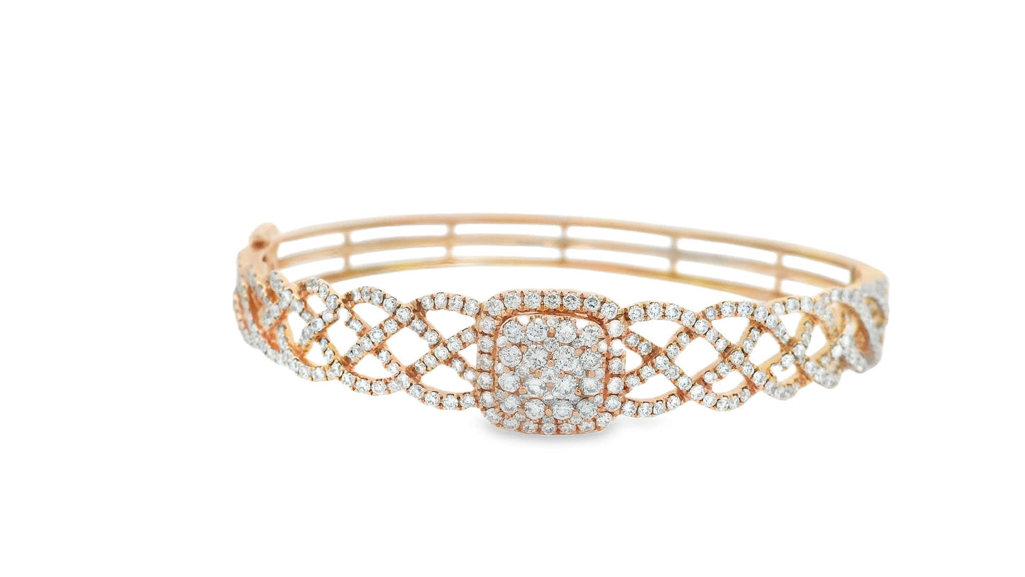 Elegant Gold Diamond Bracelet