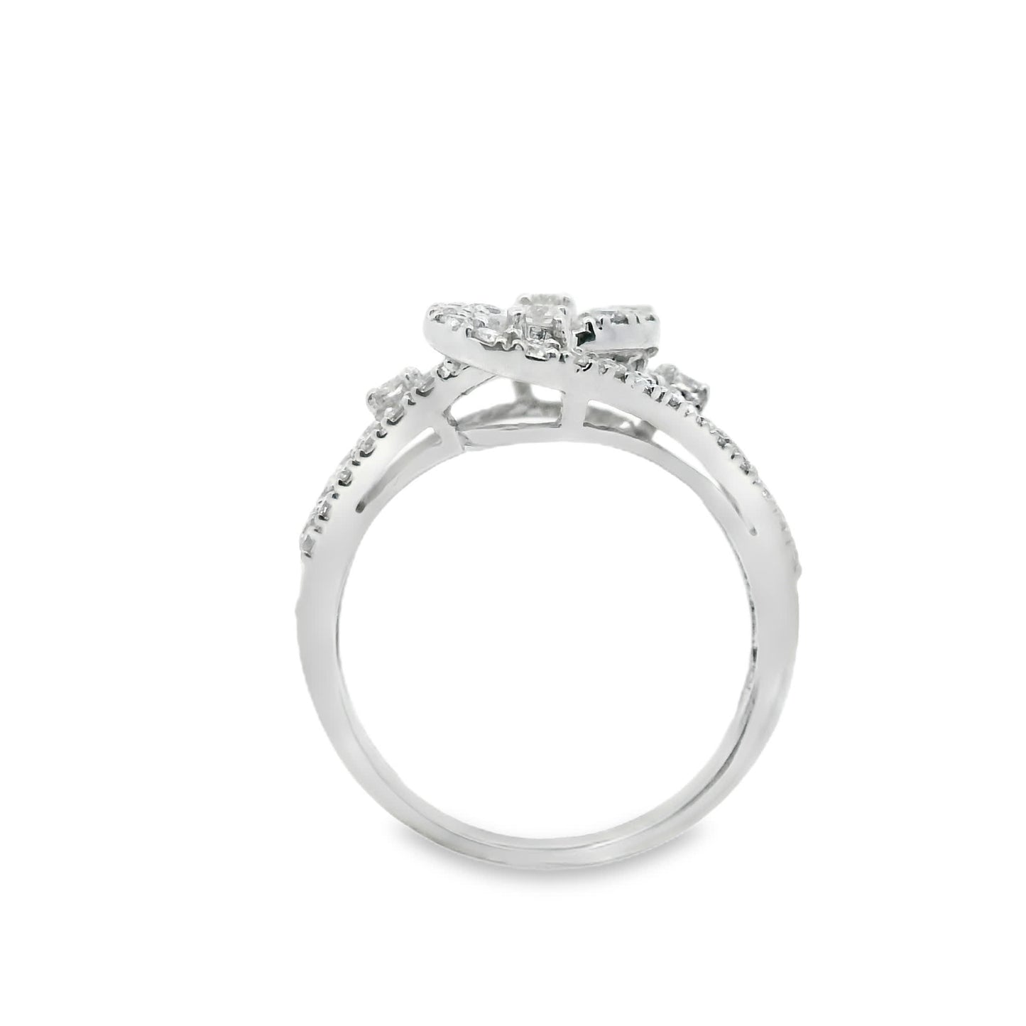 14K Diamond Fashion Ring with 1.00 Carats Natural Diamond