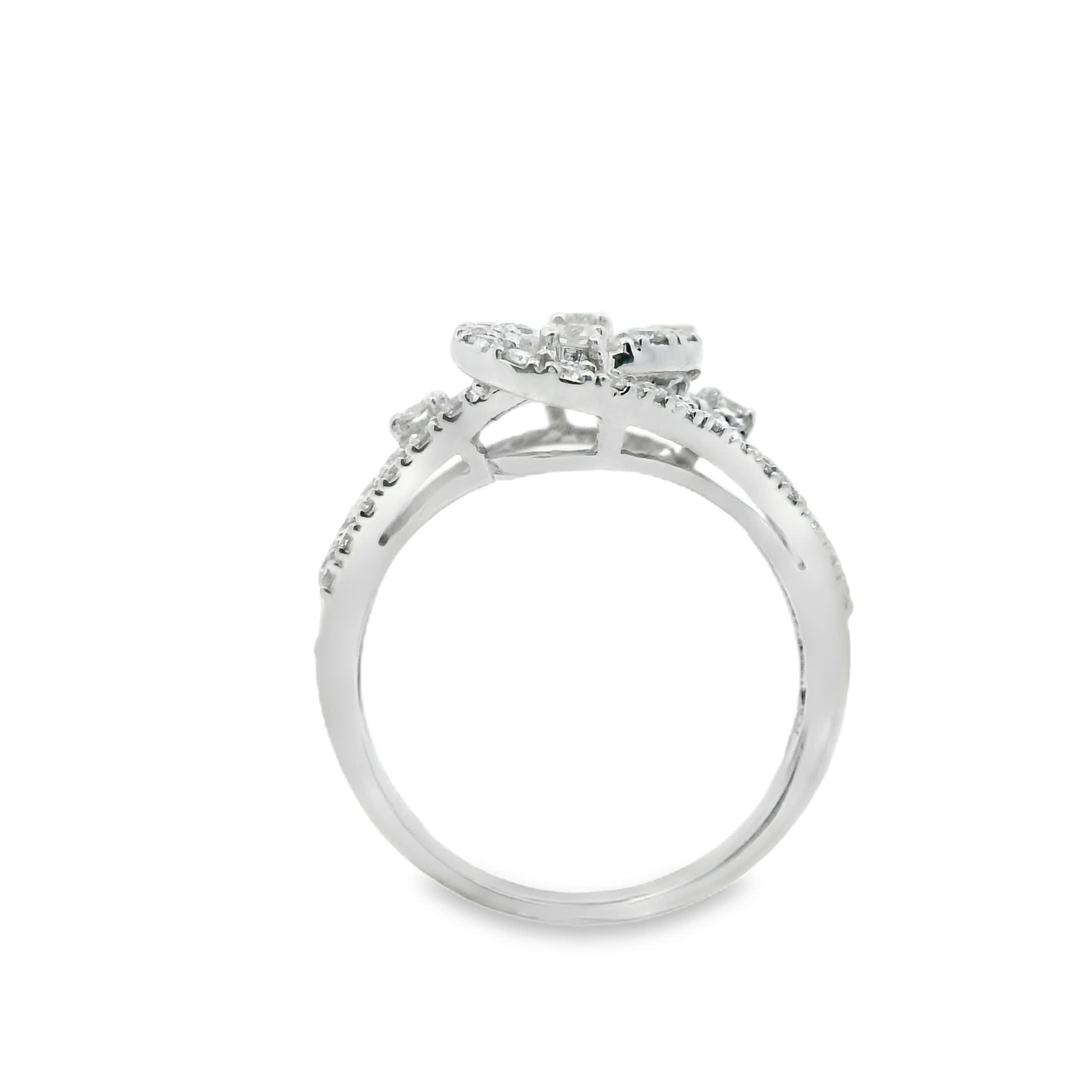 14K Diamond Fashion Ring with 1.00 Carats Natural Diamond