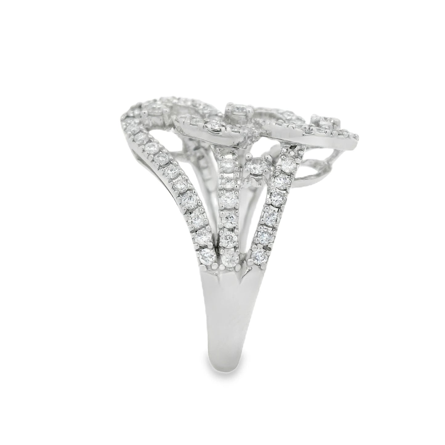 14K Diamond Fashion Ring with 1.00 Carats Natural Diamond