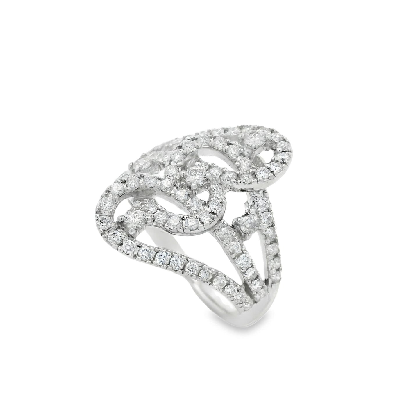 14K Diamond Fashion Ring with 1.00 Carats Natural Diamond