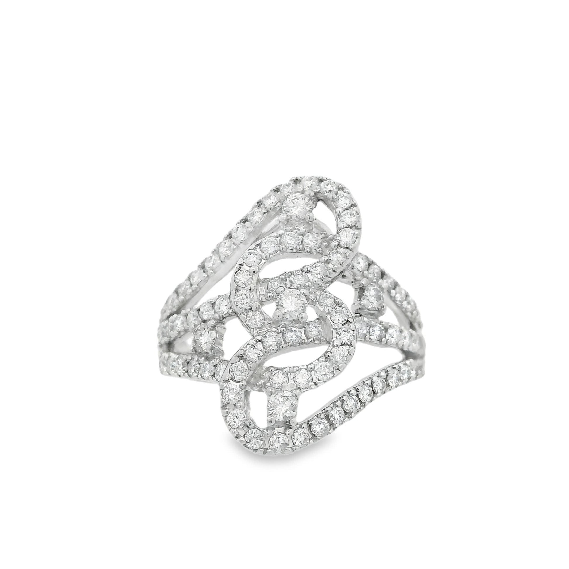 14K Diamond Fashion Ring with 1.00 Carats Natural Diamond