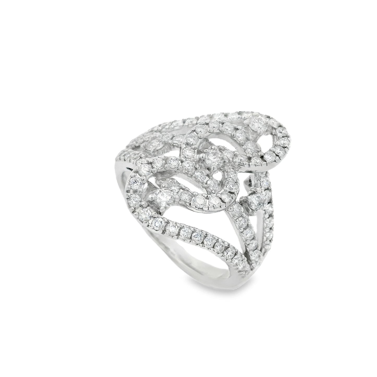 14K Diamond Fashion Ring with 1.00 Carats Natural Diamond
